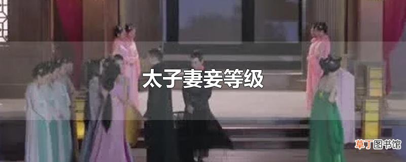 太子妻妾等级