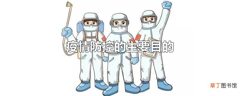 疫情防控的主要目的