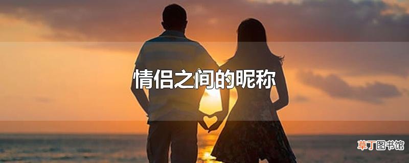 情侣之间的昵称