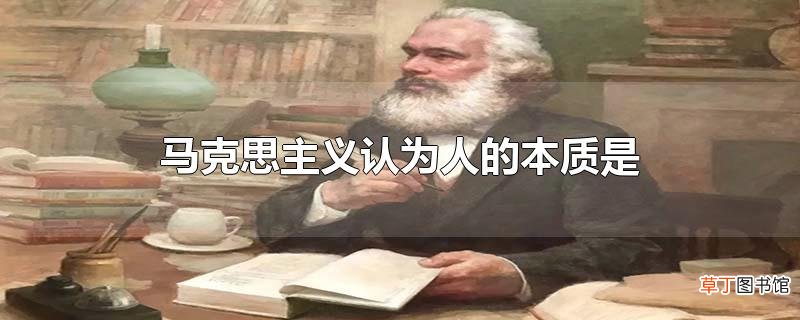 马克思主义认为人的本质是