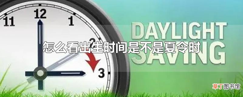 怎么看出生时间是不是夏令时