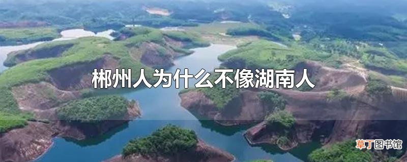 郴州人为什么不像湖南人