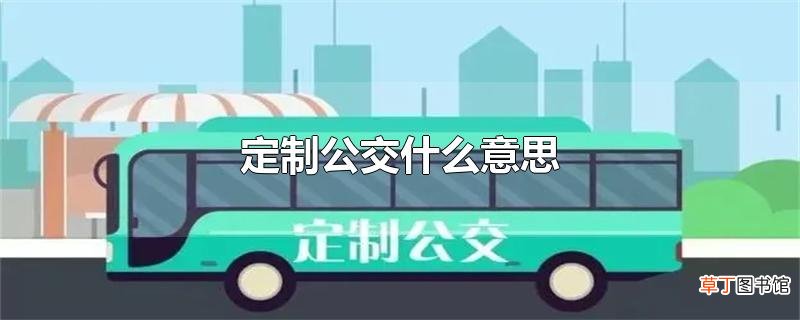 定制公交什么意思