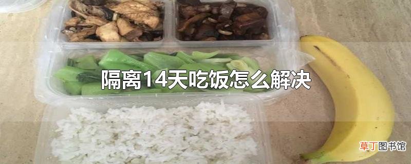 隔离14天吃饭怎么解决