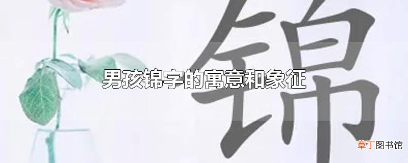 男孩锦字的寓意和象征