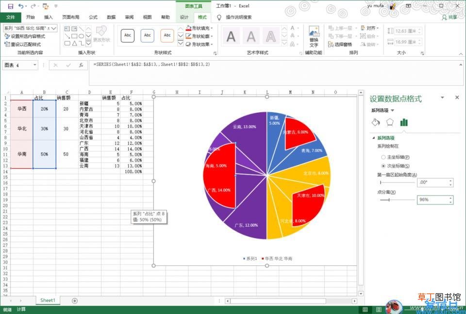 excel立体饼图图表制作教程 excel饼图制作