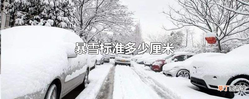 暴雪标准多少厘米