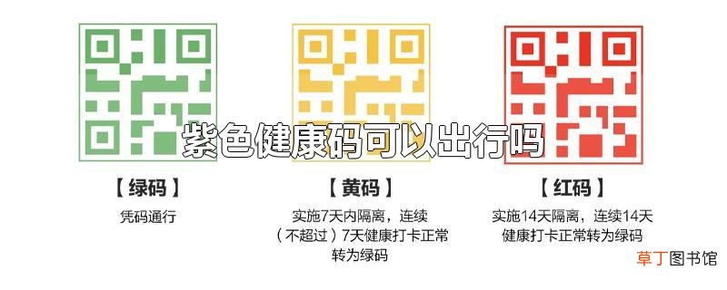 紫色健康码可以出行吗