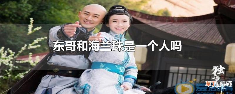 东哥和海兰珠是一个人吗