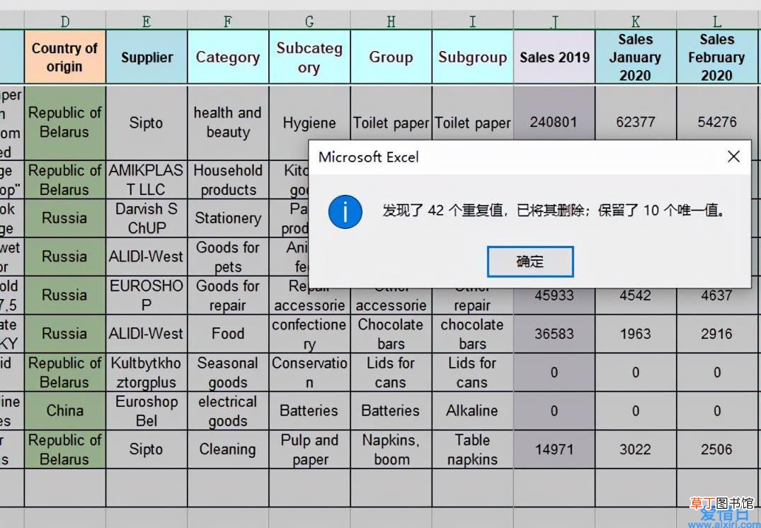 excel表格中如何快速删除重复行 excel删除重复行