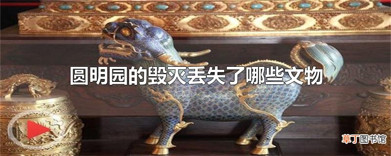 圆明园的毁灭丢失了哪些文物