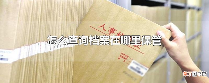 怎么查询档案在哪里保管
