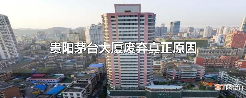 贵阳茅台大厦废弃真正原因