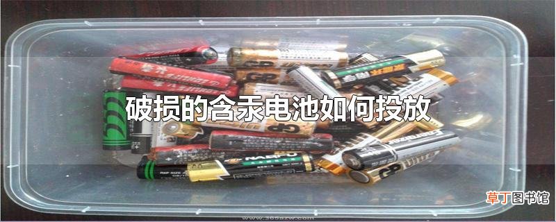 破损的含汞电池怎么投放