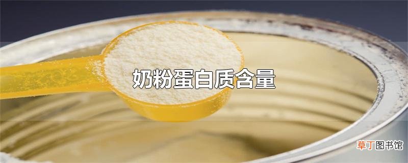 奶粉蛋白质含量