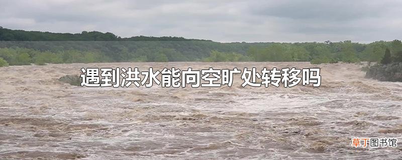 遇到洪水能向空旷处转移吗
