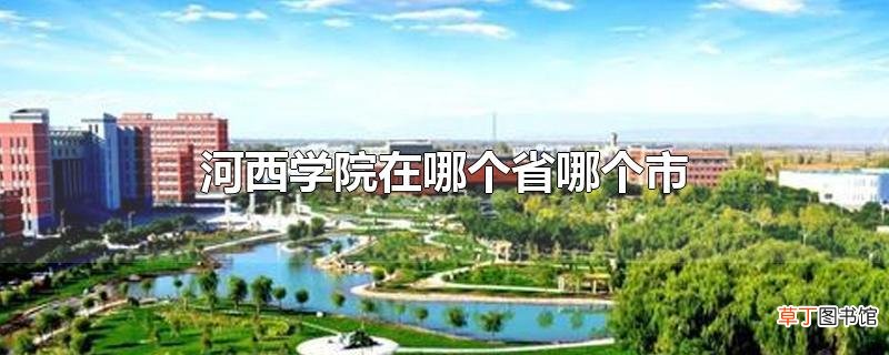 河西学院在哪个省哪个市