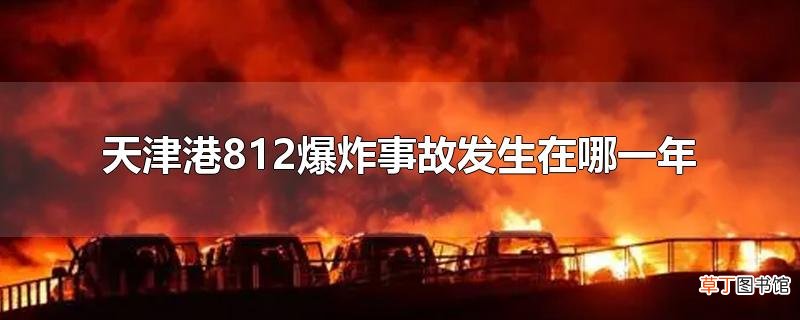 天津港812爆炸事故发生在哪一年