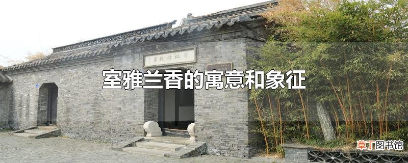 室雅兰香的寓意和象征