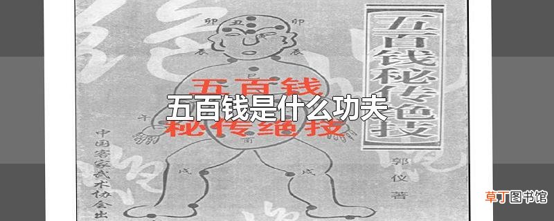 五百钱是什么功夫
