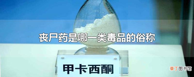丧尸药是哪一类毒品的俗称
