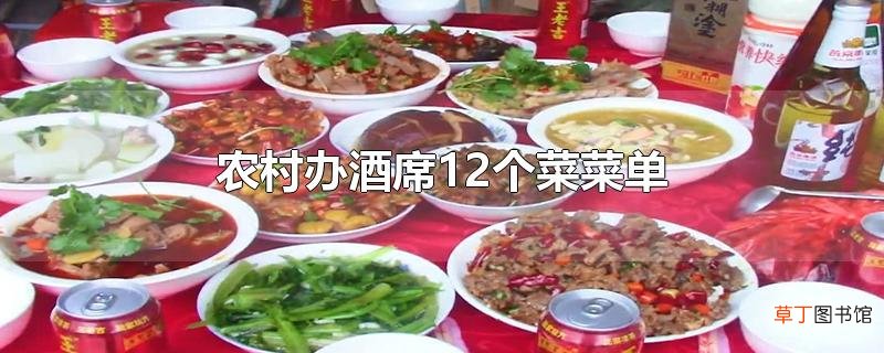 农村办酒席12个菜菜单