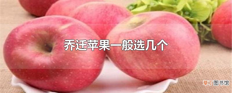乔迁苹果一般选几个