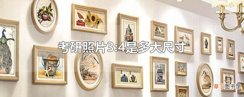考研照片3:4是多大尺寸