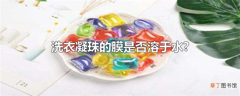 洗衣凝珠的膜是否溶于水?