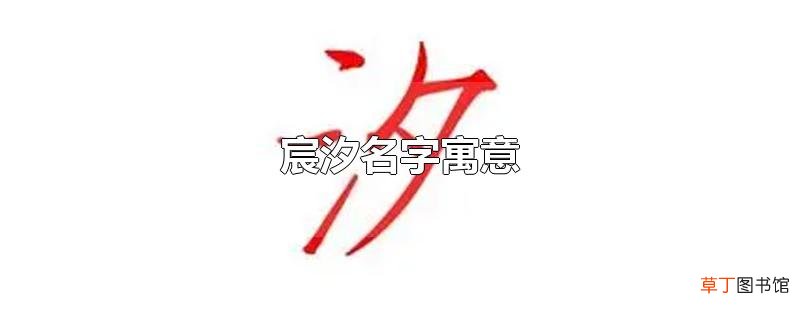 宸汐名字寓意