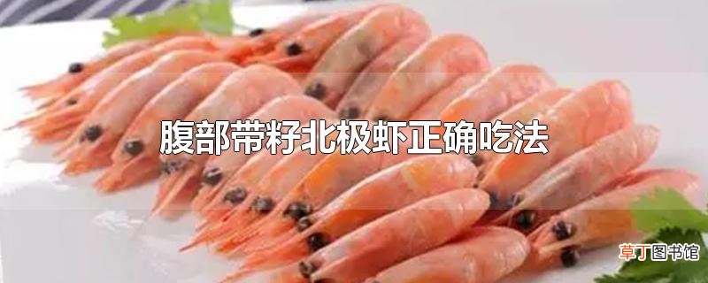腹部带籽北极虾正确吃法