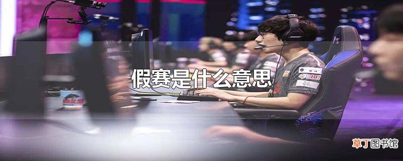 假赛是什么意思