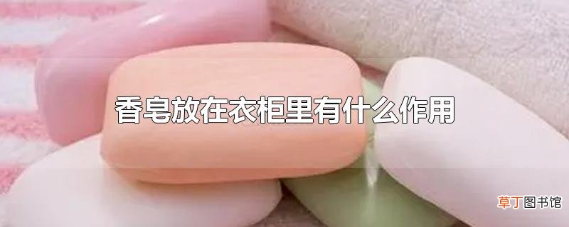 香皂放在衣柜里有什么作用