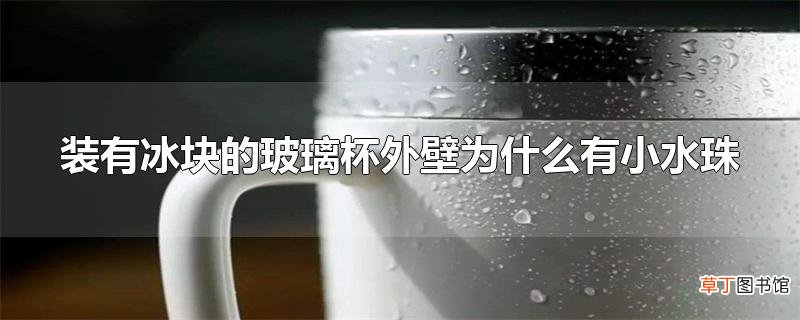 装有冰块的玻璃杯外壁为什么有小水珠