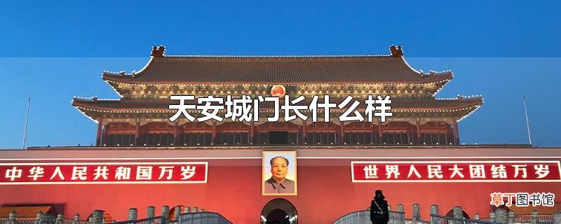 天安城门长什么样