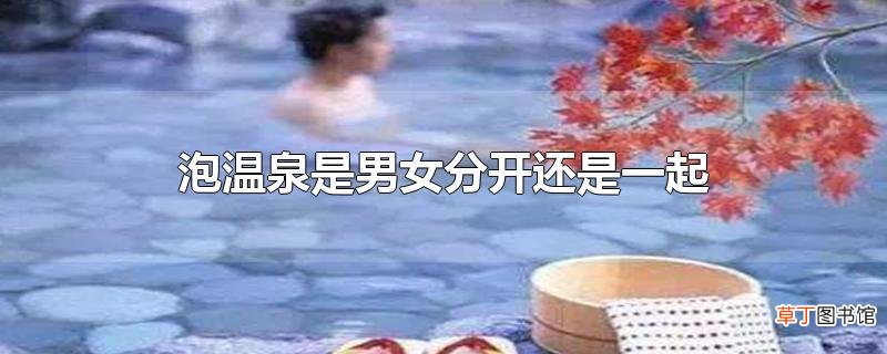 泡温泉是男女分开还是一起