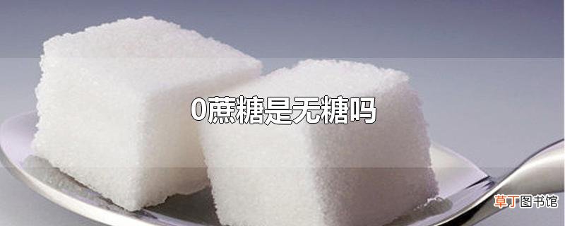 0蔗糖是无糖吗