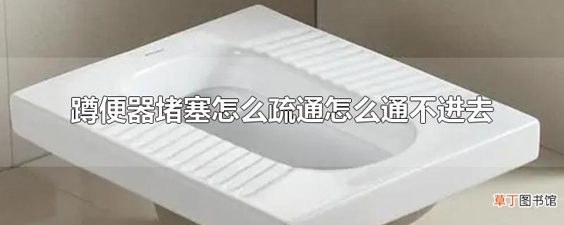 蹲便器堵塞怎么疏通?怎么通不进去?