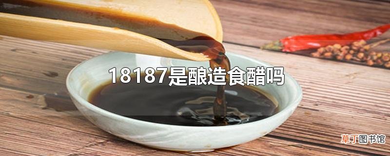18187是酿造食醋吗？酿造食醋是怎样酿制的？