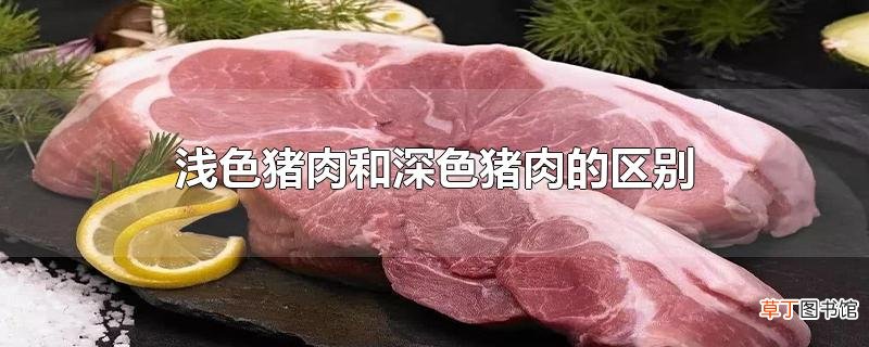 浅色猪肉和深色猪肉的区别，怎样辨别猪肉的新鲜程度？