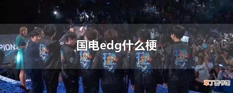 国电edg什么梗