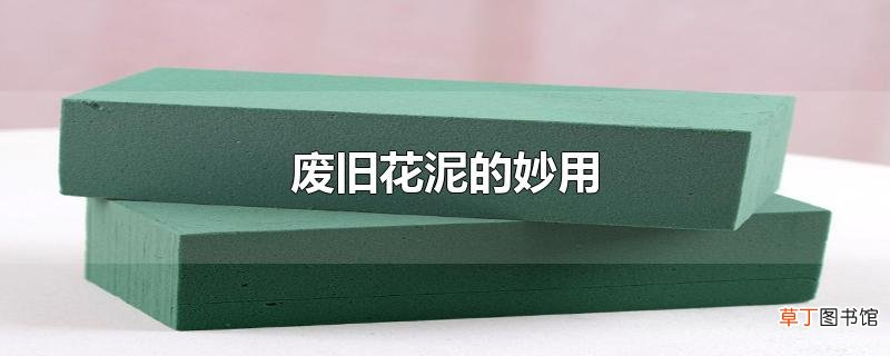 废旧花泥的妙用