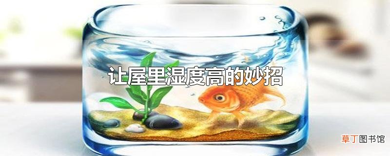 让屋里湿度高的妙招