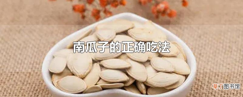 南瓜子的正确吃法