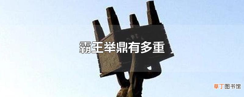 霸王举鼎有多重