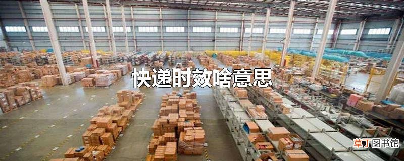 快递时效啥意思