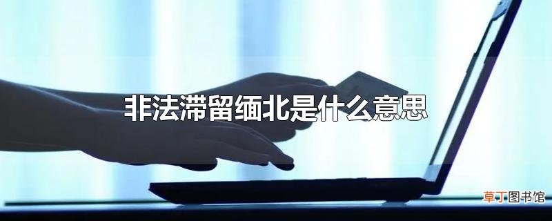 非法滞留缅北是什么意思