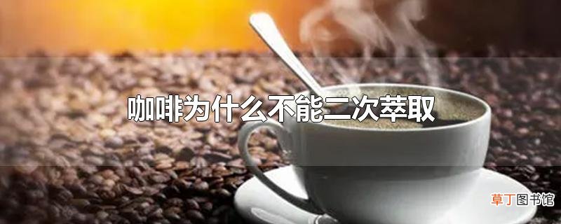 咖啡为什么不能二次萃取