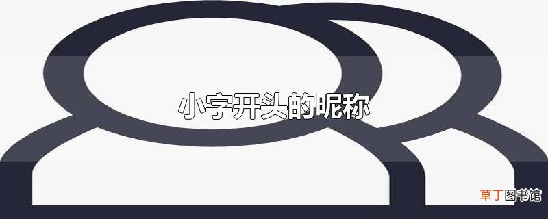 小字开头的昵称