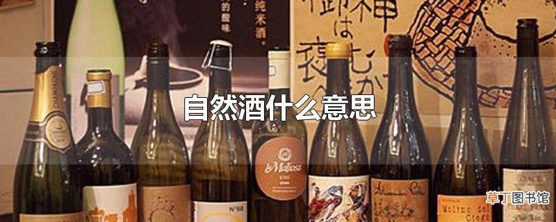 自然酒什么意思